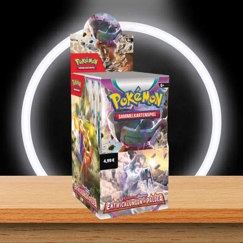 Pokémon Entwicklungen in Paldea 18er Display (DE)