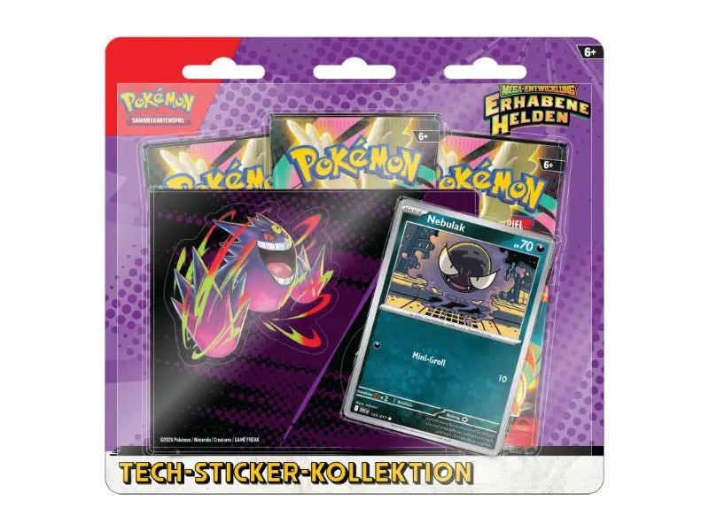 Pokemon Erhabene Helden Tech Sticker Kollektion (Nebulak) - DE