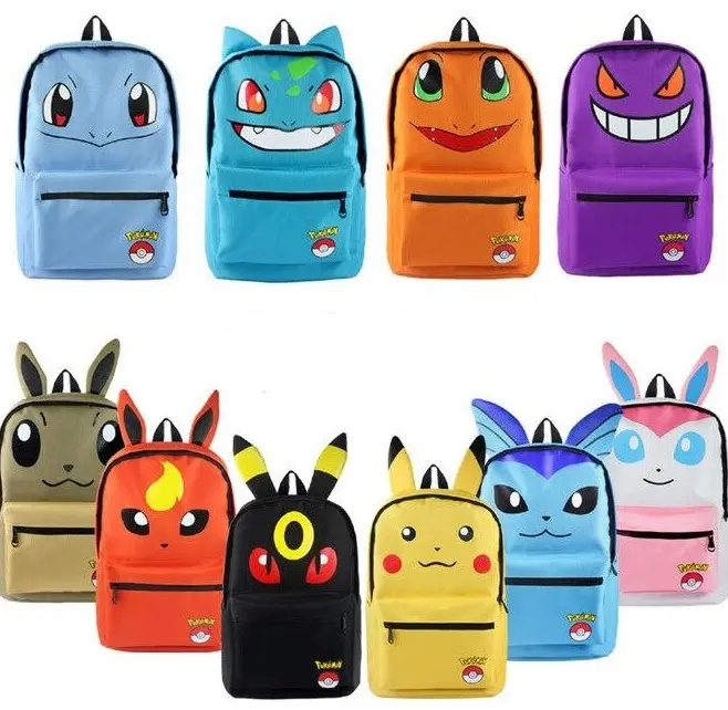 Pokemon Evoli, Bisasam, Pikachu etc. Rucksäcke