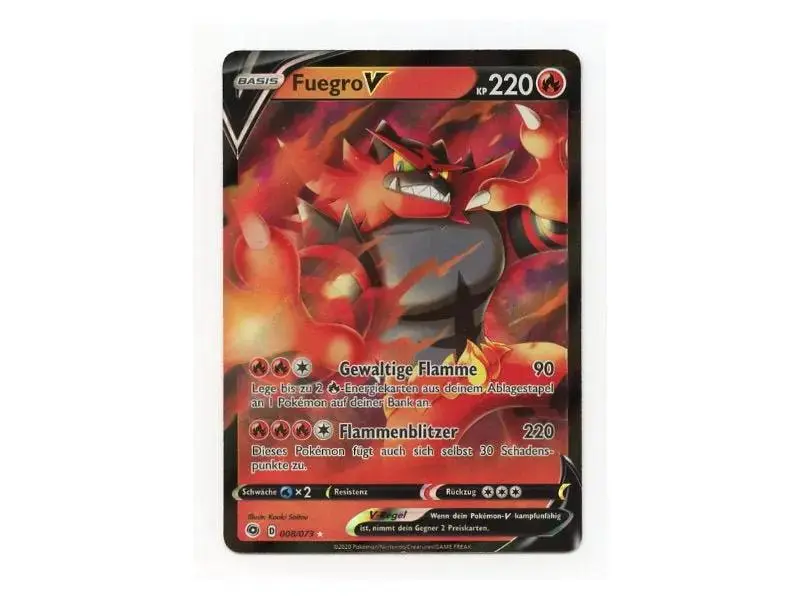 Pokemon Fuegro V 008/073