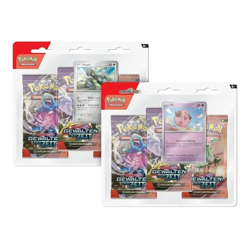 Pokémon - Karmesin & Purpur - Gewalten der Zeit - 3-Pack Blister - DE