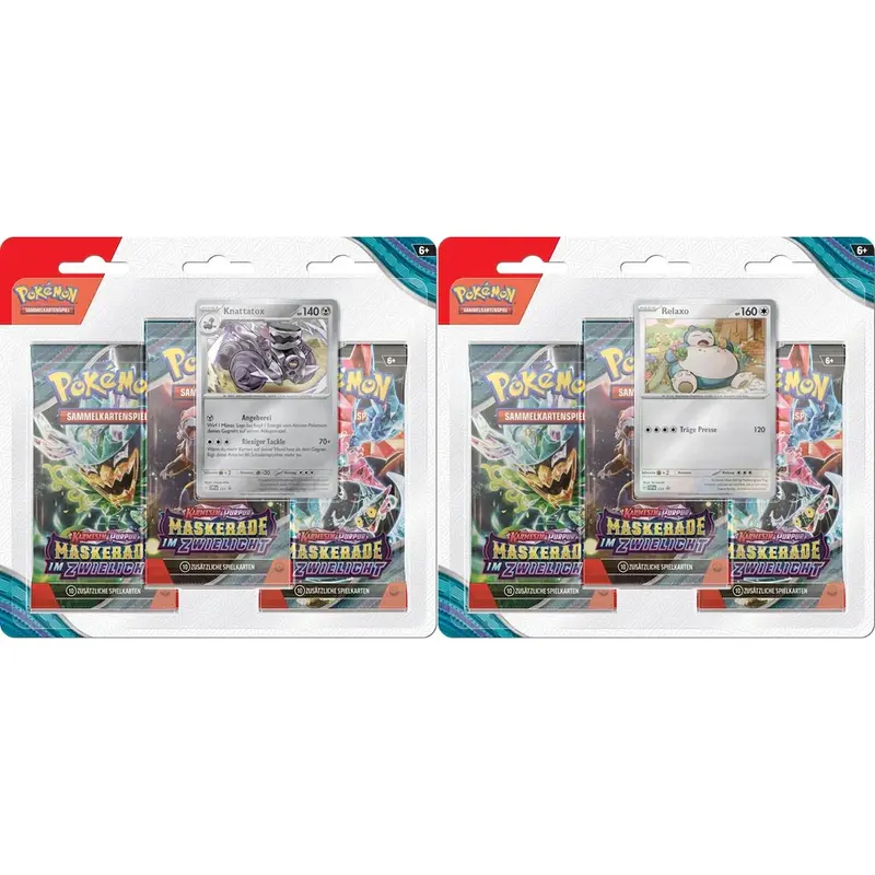 Pokémon - Karmesin & Purpur - Maskerade im Zwielicht - 3er Blister - DE