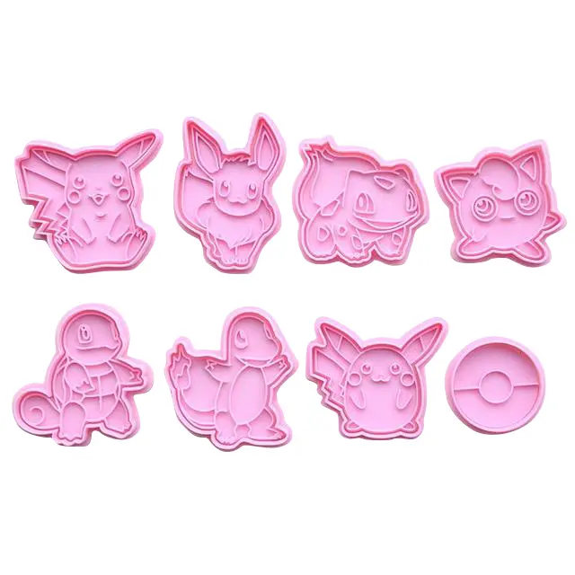 Pokemon Keksformen im 8er Set (Pikachu, Evoli, Pummeluff etc.)
