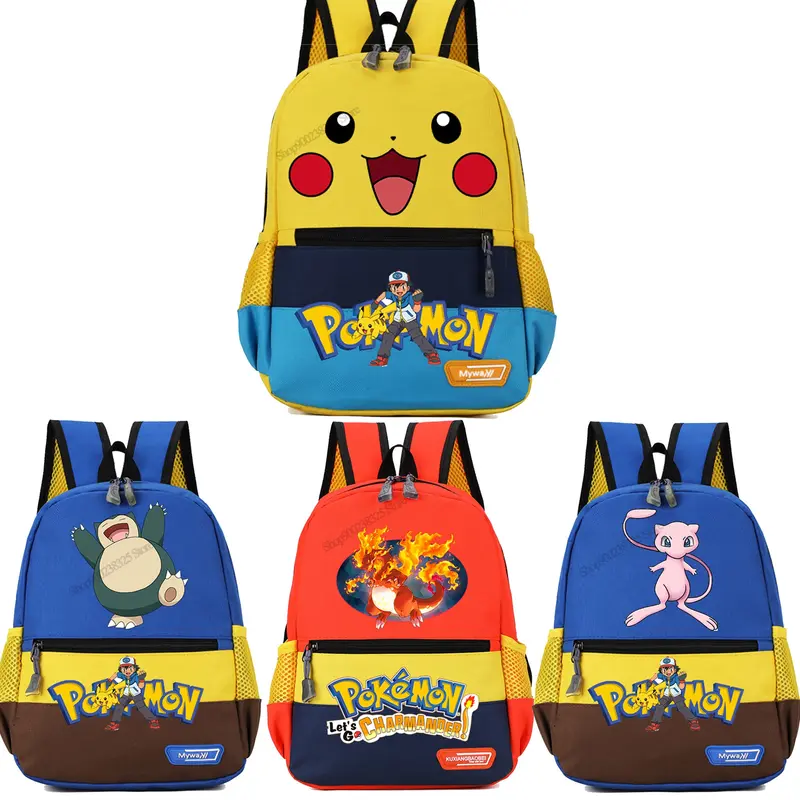 Pokemon Kinder Rucksäcke mit Relaxo, Glruak, Mewtwo oder Pikachu Motiv