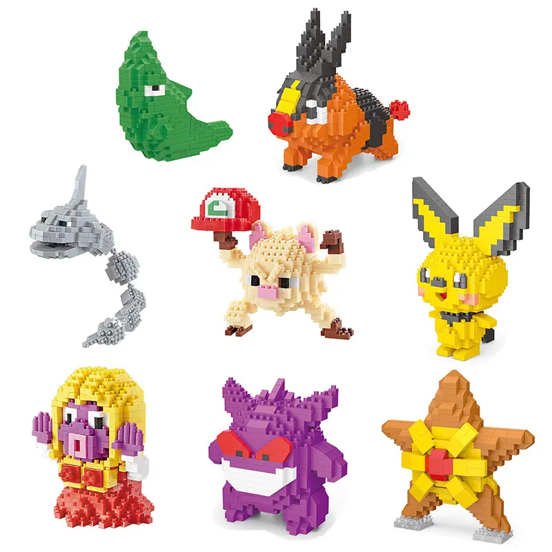 Pokemon Klemm-Baustein Figuren