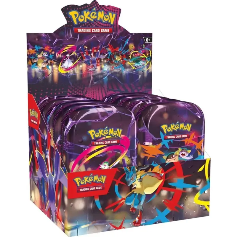 Pokémon Mega Heroes Mini Tin Display Englisch