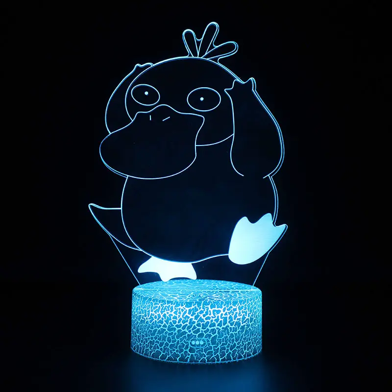 Pokemon Nachtlicht mit Enton Motiv - Lampe mit Poemon Motiv