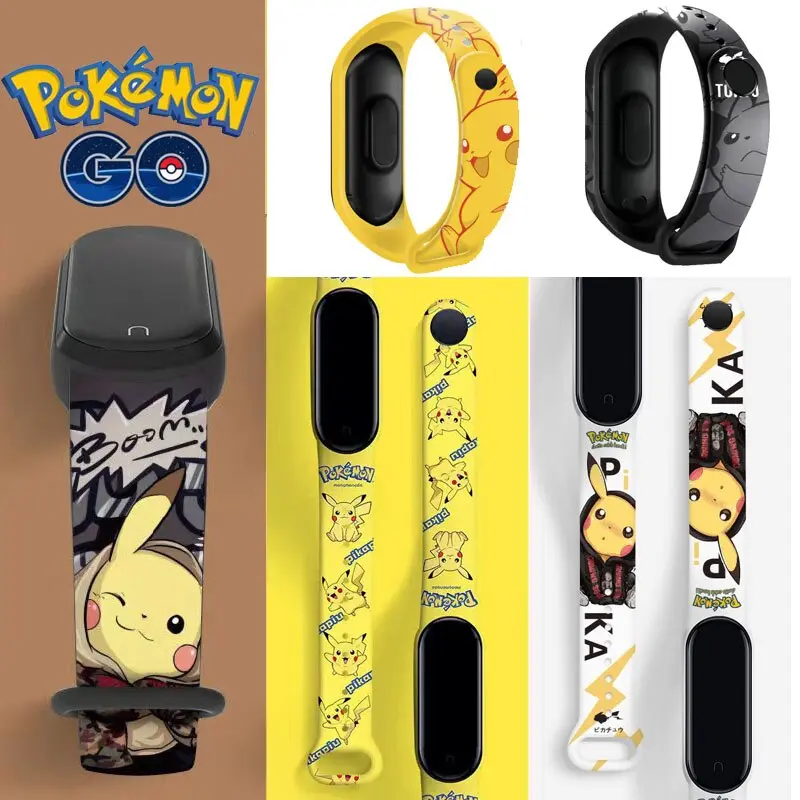 Pokemon Pikachu Elektronische Armbanduhr mit Digital Anzeige