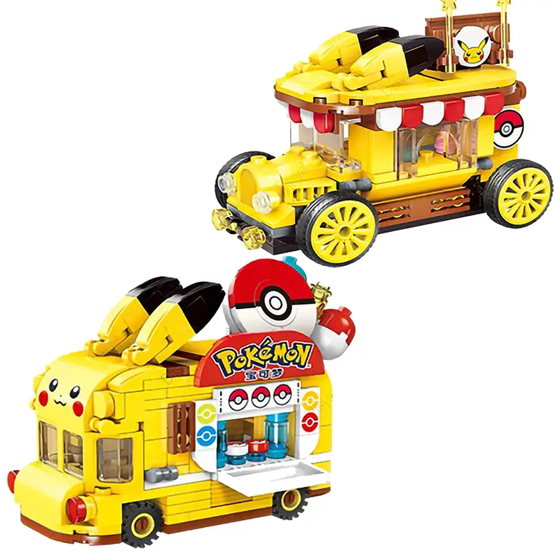 Pokémon Pikachu Mini Autos in 2 Versionen zum selbstbauen