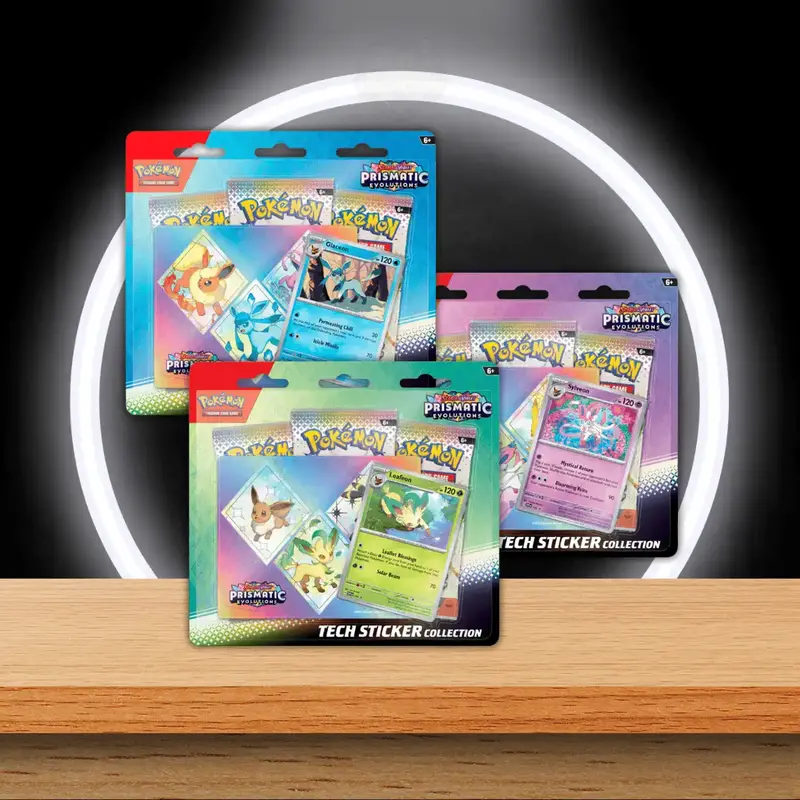 Pokémon Prismatische Entwicklungen Tech Sticker 3-Pack Blister (DE)