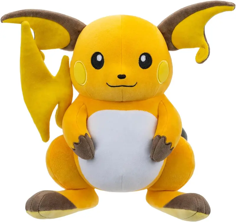 Pokémon Raichu Plüsch 30 cm – offiziell lizenziert Jazwares