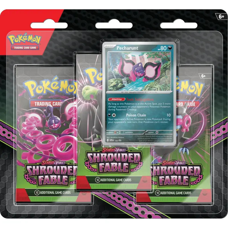 Pokémon - Scarlet & Violet - Shrouded Fable - 3-Pack Blister - EN