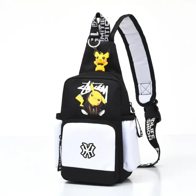 Pokemon Sling Bag - Kleiner Rucksack Tasche mit Pikachu Motiv