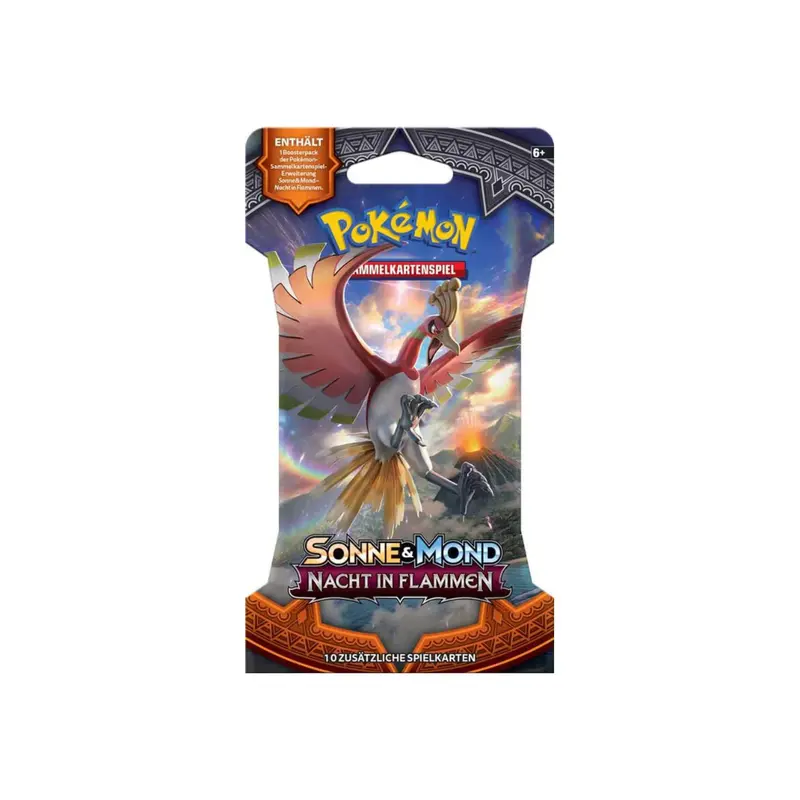 Pokemon Sonne und Mond SM03 Nacht in Flammen - Sleeved Booster (deutsch)