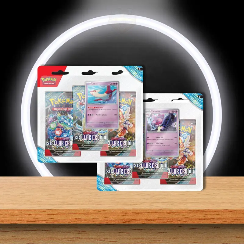 Pokémon Stellar Crown 3 Pack Blister (ENG)