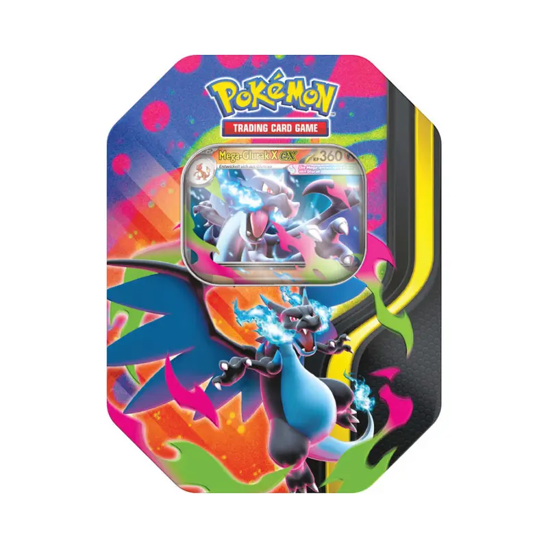 Pokemon Tin 126 Mega Glurak X ex (Deutsch)