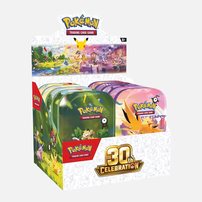 Pokémon Trading Card Game - 30th Celebration Mini Tin Display - English *VORBESTELLUNG*