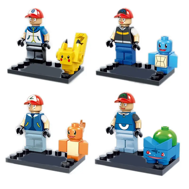 Pokemon Trainer Set mit 4 Figuren