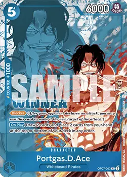 Portgas.D.Ace (OP07-053) (V.2) UP Rare Englisch