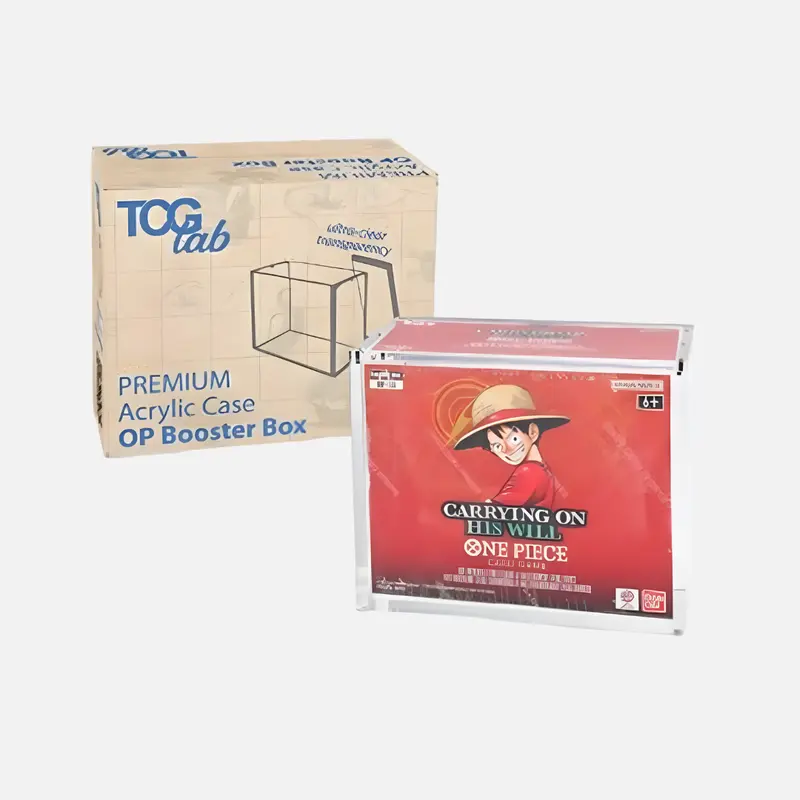 Premium Plexiglas Schutzcase für One Piece Booster Displays (Magnetverschluss)