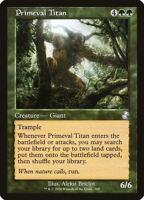 Primeval Titan XTSR-365 Time Shifted Englisch