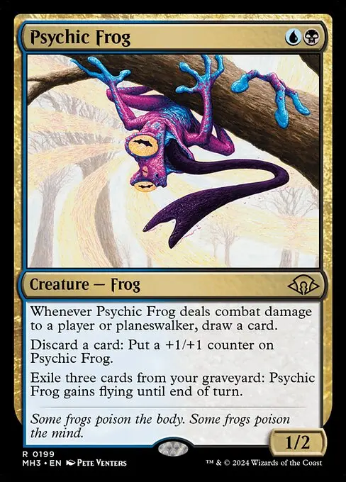 Psychic Frog MH3-199 Rare Englisch