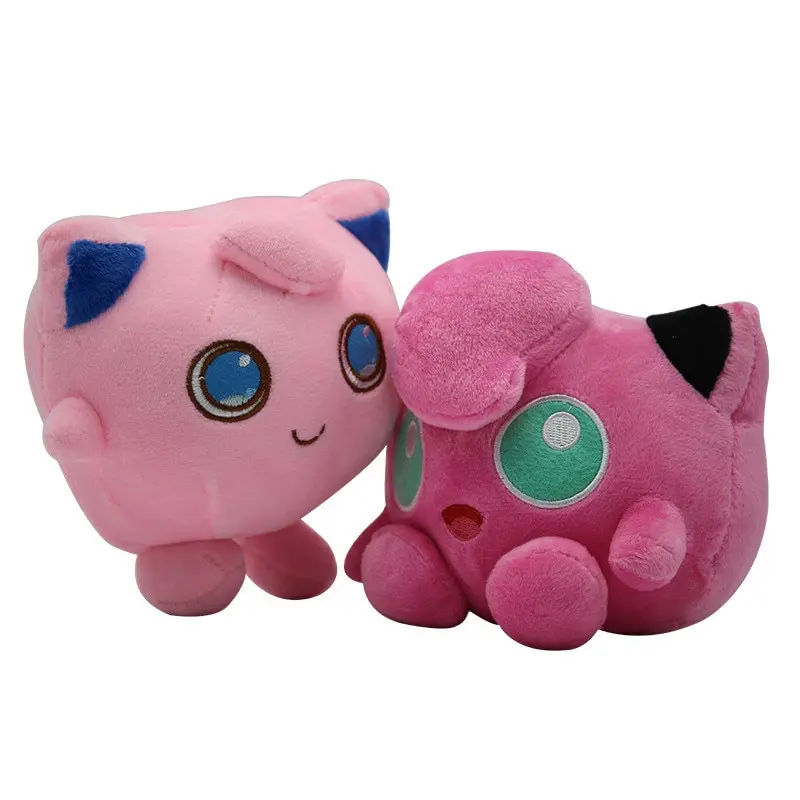 Pummeluff / Jigglypuff und Knuddeluff / Wigglytuff Q Version 2er Set Stoff Pokemon