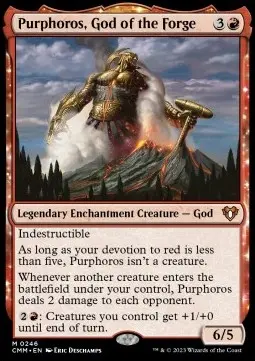 Purphoros, God of the Forge - Commander Masters (Mythic) [CMM-246]