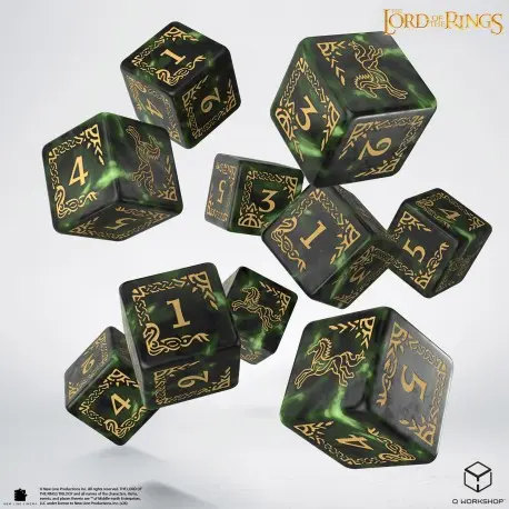 Q WORKSHOP The Lord of the Rings D6 Würfelset – 10 Würfel