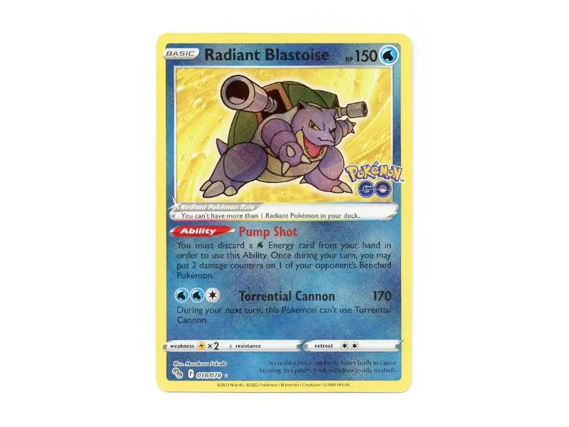 Radiant Blastoise 018/078 - Ultra Rare