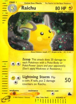 Raichu SK-H25 Holo Rare Deutsch