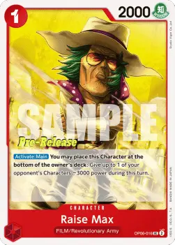 Raise Max (OP06-016) OP06P Uncommon Near Mint Englisch