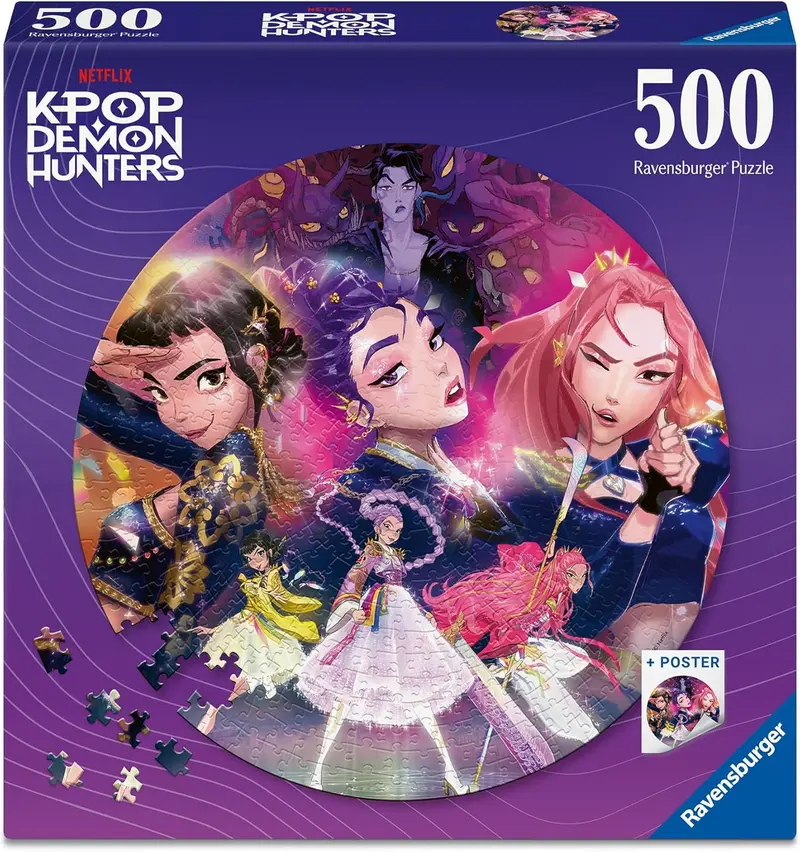 Ravensburger KPop Demon Hunters 500 Teile Rundpuzzle ab 14 J.