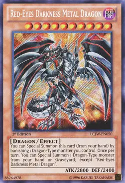 Red-Eyes Darkness Metal Dragon LCJW-IT050 Secret Rare Italienisch