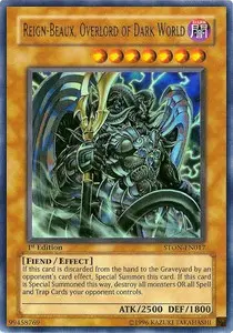 Reign-Beaux, Overlord of Dark World (V.1) STON-EN017 Ultra Rare Englisch