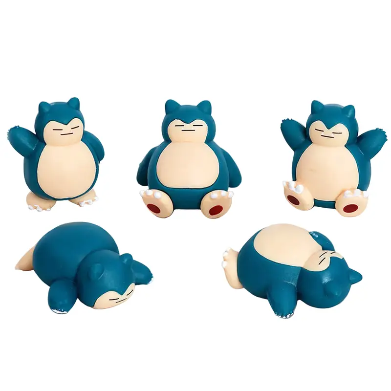 Relaxo Snorlax Figuren Set mit 5 Figuren