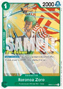 Roronoa Zoro (OP07-034) OP07P Uncommon Englisch