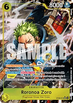 Roronoa Zoro (ST29-014) (V.2) ST29 Alternate Art Englisch