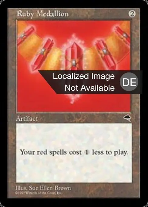 Rubinmedaillon TP- Rare Deutsch