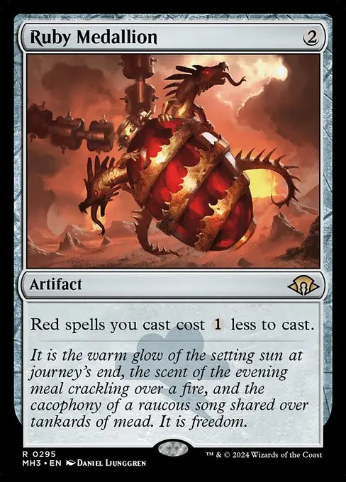 Ruby Medallion MH3-295 Rare Englisch