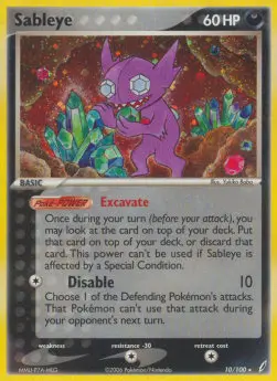 Sableye CG-10 Holo Rare Light Played Englisch