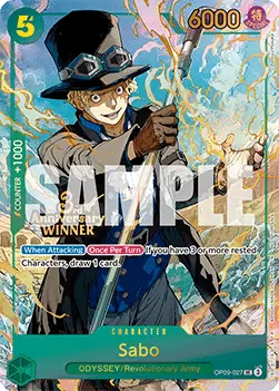 Sabo (OP09-027) (V.1) STP Uncommon Englisch