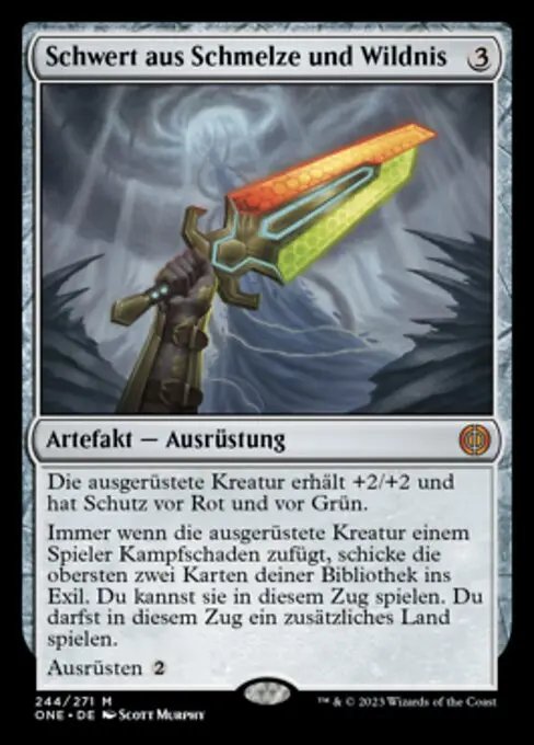 Schwert aus Schmelze und Wildnis ONE-244 Mythic Deutsch
