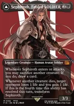 Sephiroth, Fabled SOLDIER // Sephiroth, One-Winged Angel (V.2) XFIN-382 Mythic Excellent Deutsch