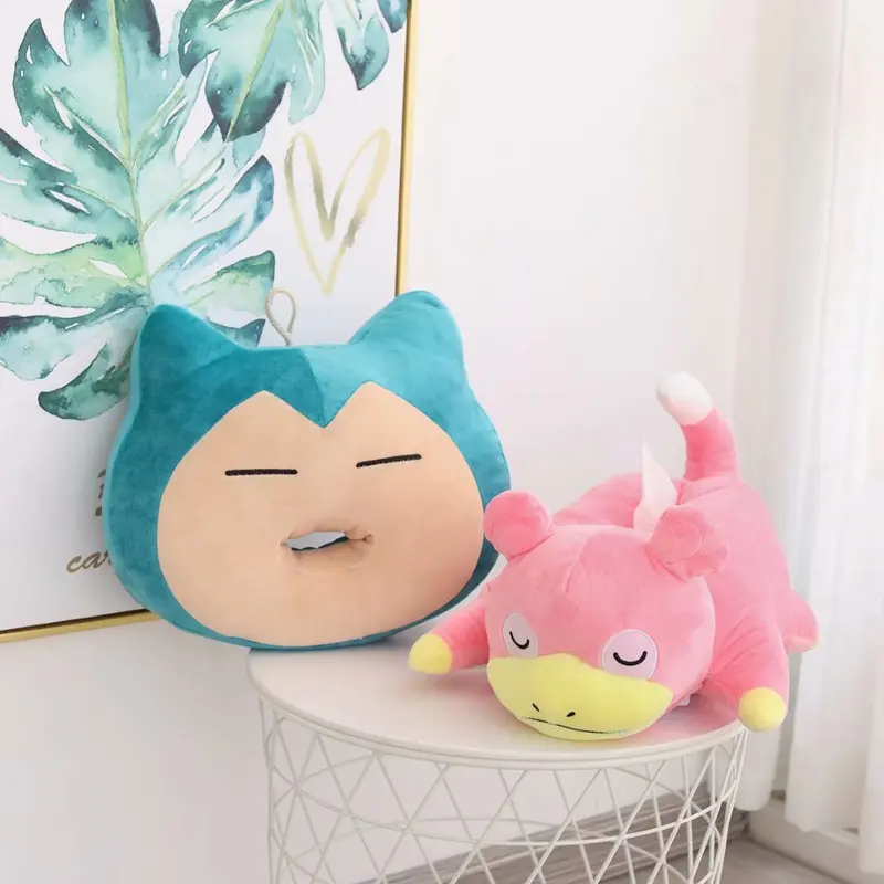 Snorlax Relaxo oder Slowpoke Flegmon Plüschige Papiertuch Spender