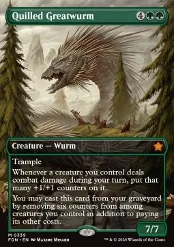 Stachelrücken-Riesenwurm (V.1) XFDN-339 Mythic Near Mint Deutsch Foil