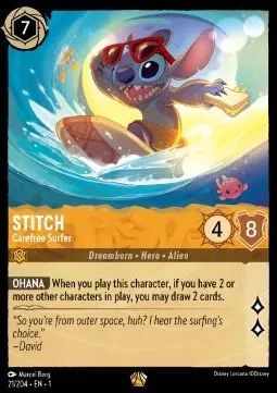 Stitch - Carefree Surfer (V.1) 1TFC-021 Legendary Englisch