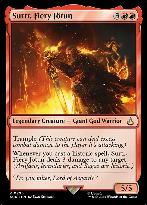 Surtr, Fiery Jötun XACR-293 Rare Englisch