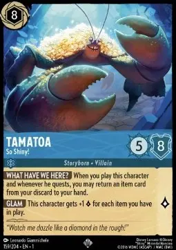 Tamatoa - So Shiny! 1TFC-159 Super Rare Englisch