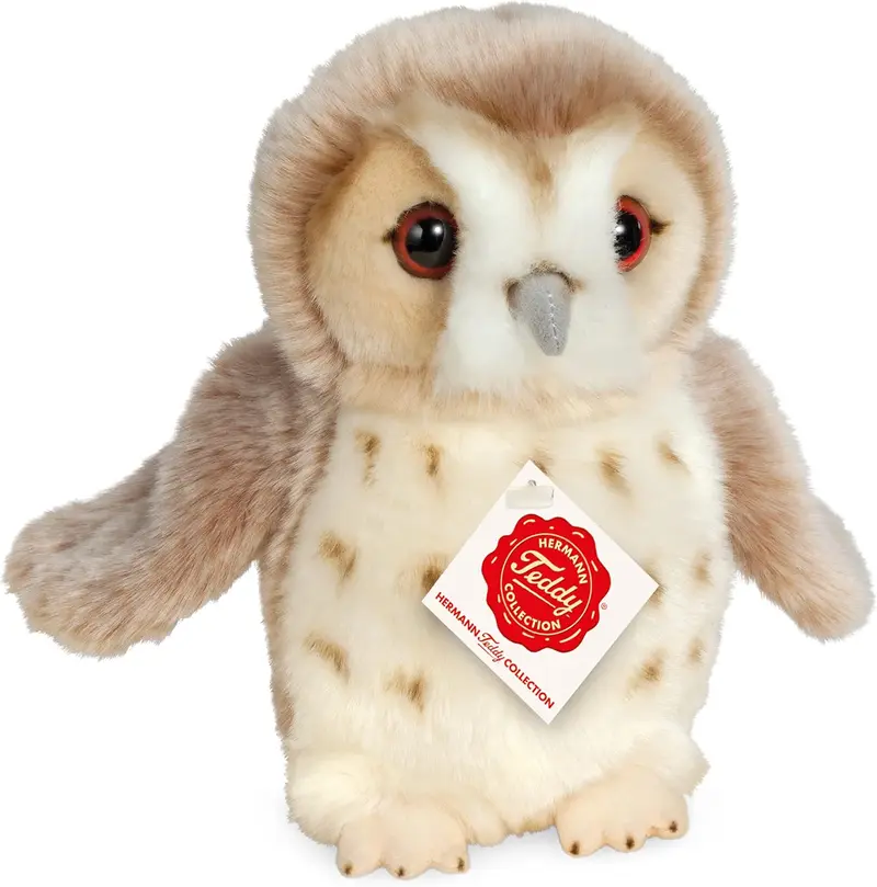 Teddy Hermann Eule beige Kuscheltier 20 cm recycelt (94154)